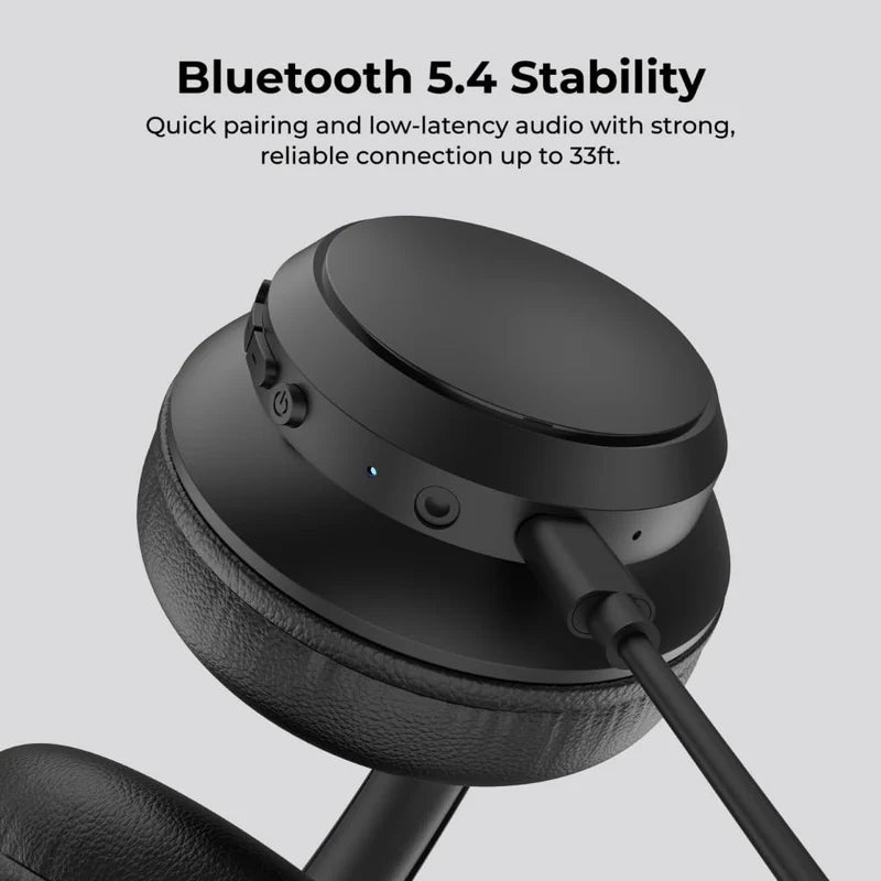 Foldable Bluetooth Over‑Ear Headphones